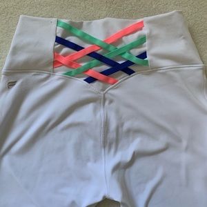 FABLETICS high waisted white leggings